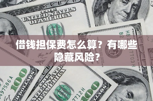 武汉借钱担保费怎么算？有哪些隐藏风险？
