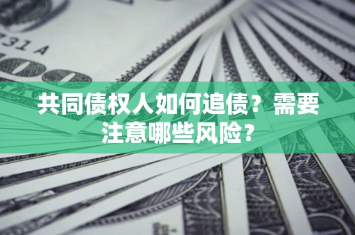 武汉共同债权人如何追债？需要注意哪些风险？