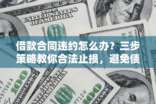 武汉借款合同违约怎么办？三步策略教你合法止损，避免债务危机升级